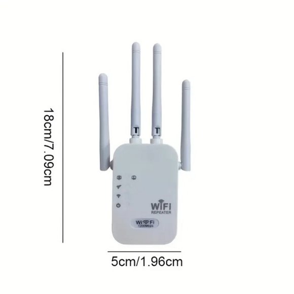 WiFi Range Extender - Signal Booster - Repeater w/ Ethernet Port - Dual Band - Picture 4 of 10